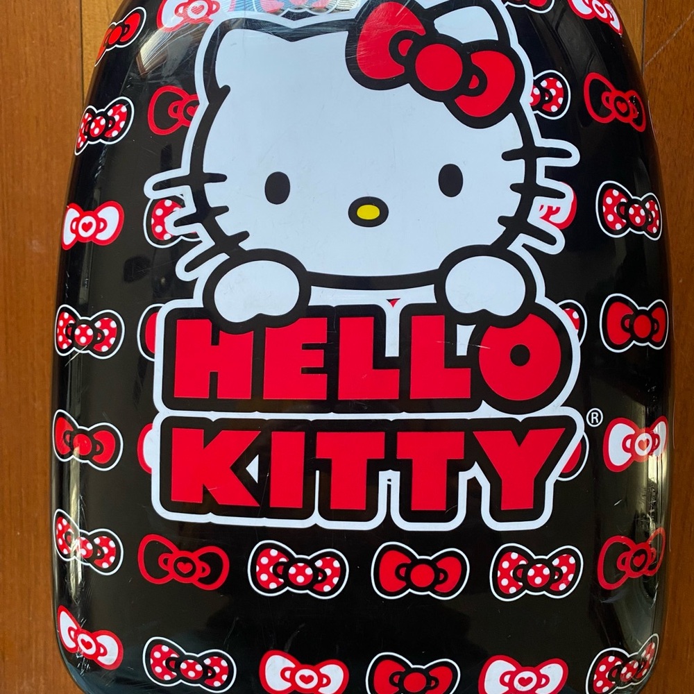 Sanrio Hello Kitty Red and Black ABS hard shell rolling luggage